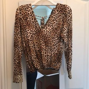 Leopard dressy top